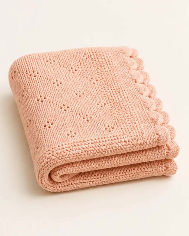 Yume knitted baby blanket